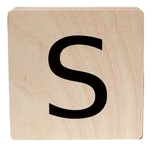 [12441501] Minimou Houten letter S