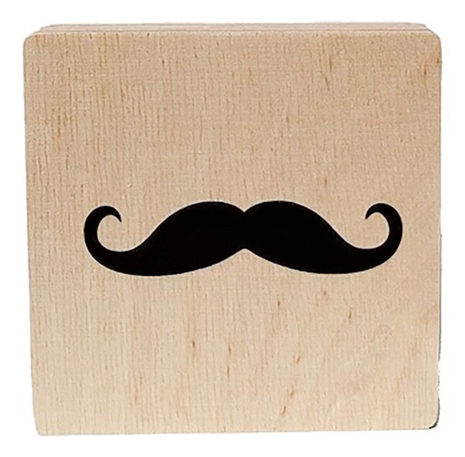 [12443101] Minimou Lettre en bois Moustache