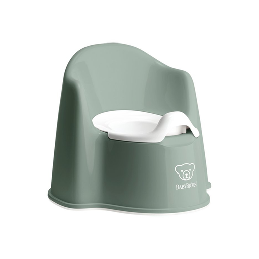 [8959001] BabyBjörn Petit pot vert foncé/blanc