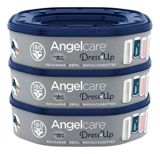 [2552601] Angelcare Recharge pour poubelle à langes Dress up - 3 pièces