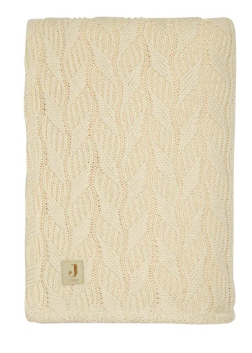 [14484001] Jollein Couverture pour lit Spring Knit Fleece Ivory/Coral