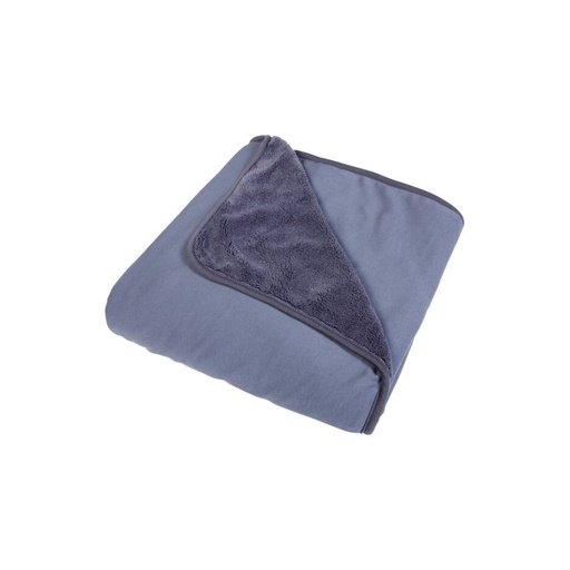 [12320401] Dreambee Couverture pour berceau ou parc Essentials bleu gris clair