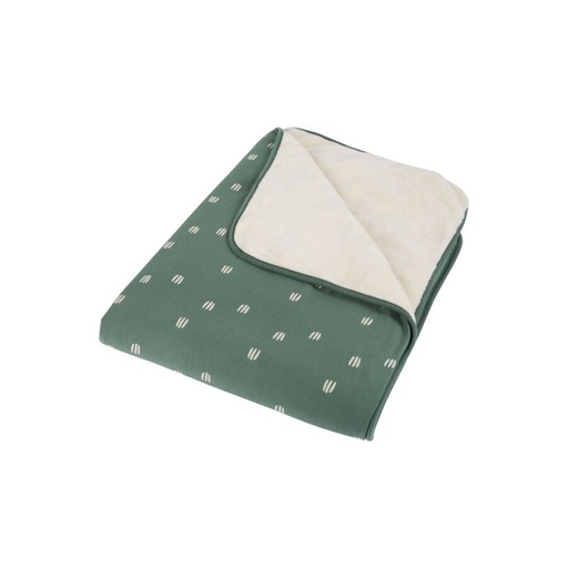 [16856501] Dreambee Couverture pour berceau ou parc Flo vert