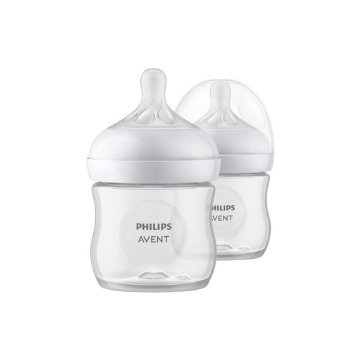 [18842101] Philips AVENT Zuigfles Natural Response transparant 125 ml - 2 stuks