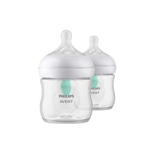 [19008501] Philips AVENT Biberon Natural Response AirFree transparent 125 ml - 2 pièces
