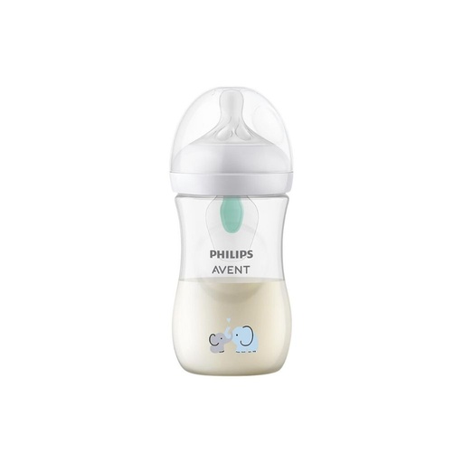 [23473901] Philips AVENT Biberon Natural Response AirFree Eléphant transparent 260 ml