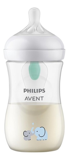 [23473901] Philips AVENT Biberon Natural Response AirFree Eléphant transparent 260 ml