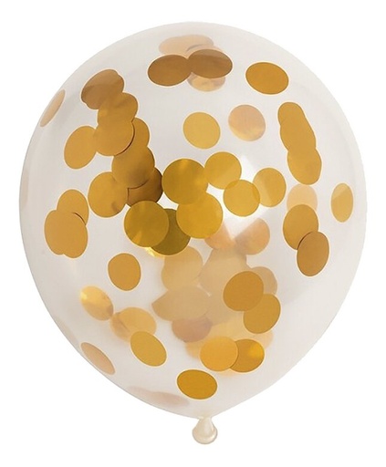 [20871801] JEP! Ballon Ballon à confettis Gold - 5 pièces