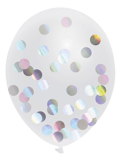 [22642001] JEP! Ballon Ballon à confettis holographique 30 cm
