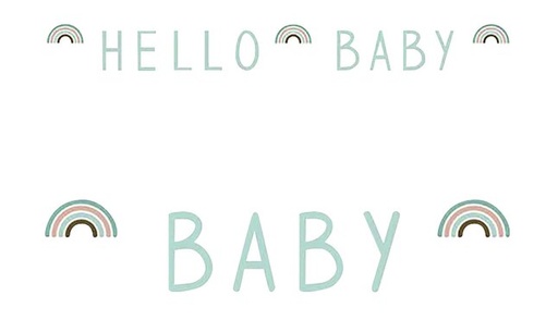 [22642301] JEP! Guirlande Rainbow Hello Baby