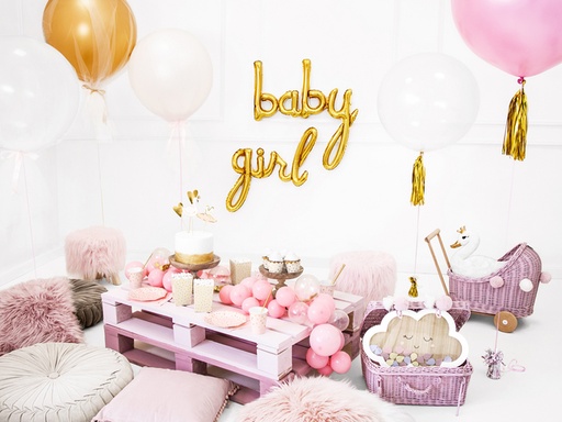 [22643201] JEP! Ballon alu Hello Baby Girl Gold
