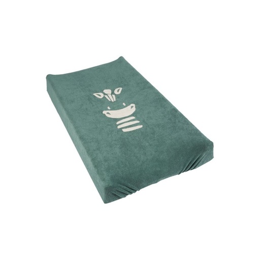 [16688101] Dreambee Housse pour matelas à langer Flo vert