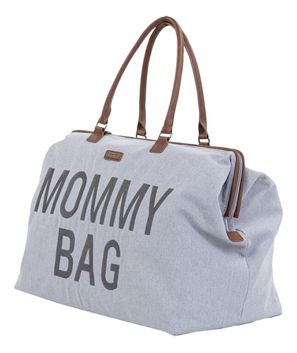 [27384001] Childhome Sac à langer Mommy Bag Signature Canvas Grey