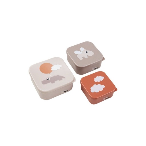 [27280501] Done by Deer Boîte à snacks Happy Clouds Powder - 3 pièces