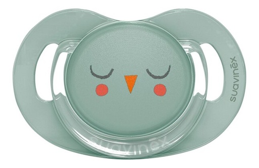 [23305101] Suavinex Fopspeen 6 - 18 maanden Bonhomia Owl anatomisch Green