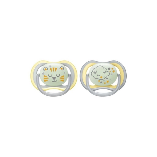 [23654101] Philips AVENT Sucette + 18 mois Ultra Air Night - 2 pièces