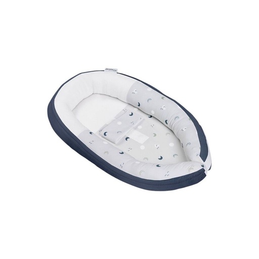 [14493701] doomoo Babynestje Cocoon Blue Grey Moon