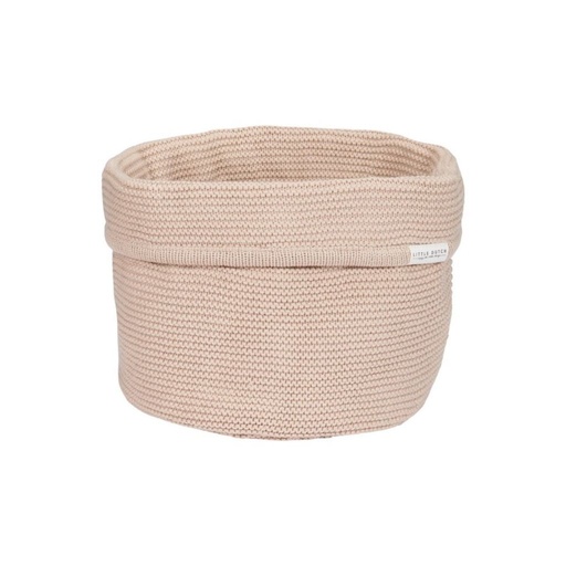 [27125001] Little Dutch Panier de rangement Basic Knit rond beige