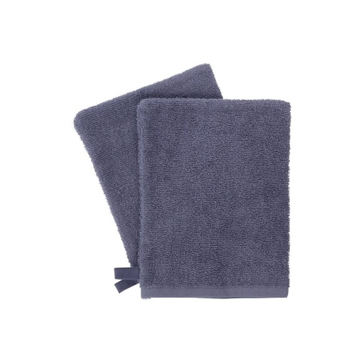 [12622901] Dreambee Washandje Essentials donker grijsblauw - 2 stuks