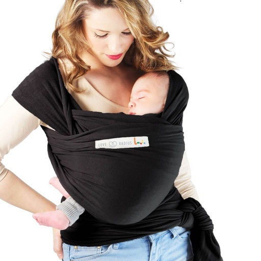 [12547601] Love Radius Écharpe porte-bébé Basic noir