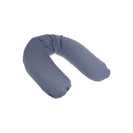 [12621701] Dreambee Housse pour coussin de positionnement et d'allaitement Essentials bleu gris clair