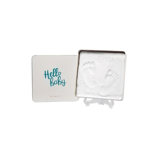 [6461701] Baby Art Empreinte en plâtre Magic box Essentials boîte carrée blanc