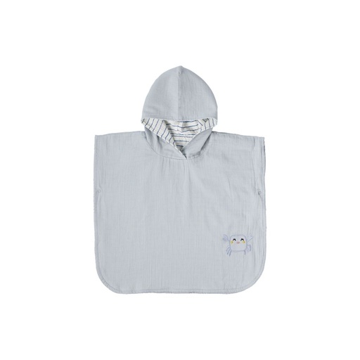 [26521501] Dreambee Poncho Billie krab omkeerbaar tetra grijs