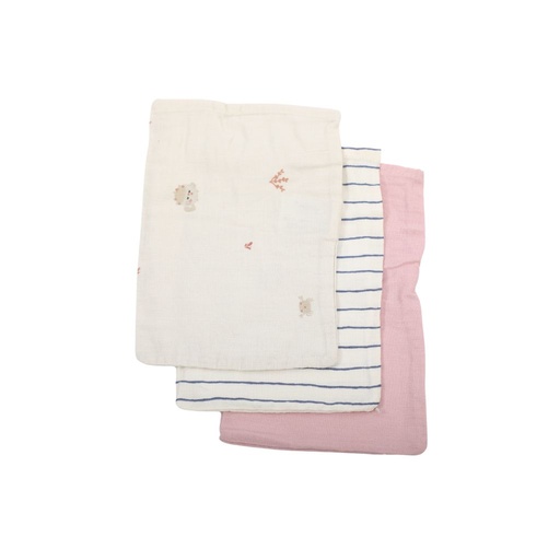 [27063401] Dreambee Gant de toilette Billie tetra gris/beige - 3 pièces