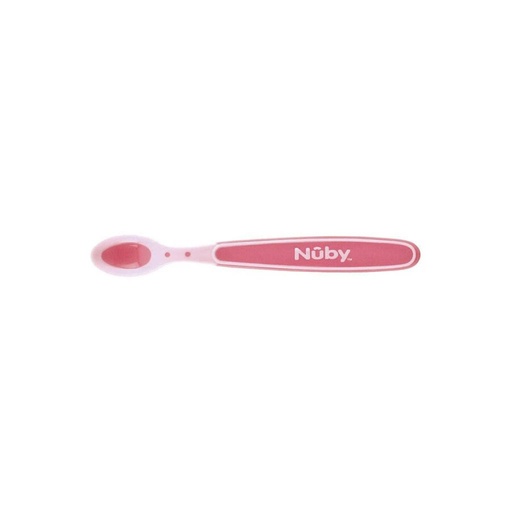 [13952301] Nûby Cuillère thermosensible Pink - 3 pièces