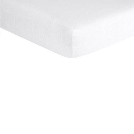 [2707801] Dreambee Drap-housse Essentials blanc coton Lg 60 x L 120 cm