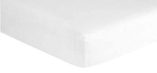 [2707801] Dreambee Drap-housse Essentials blanc coton Lg 60 x L 120 cm