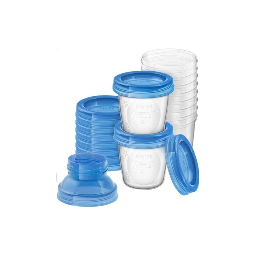 [1607601] Philips AVENT 10 bewaarbekers van 180 ml
