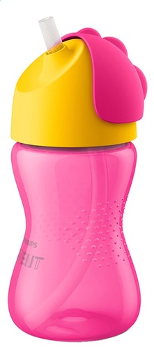 [6431901] Philips AVENT Drinkfles met rietje Bendy roze 300 ml