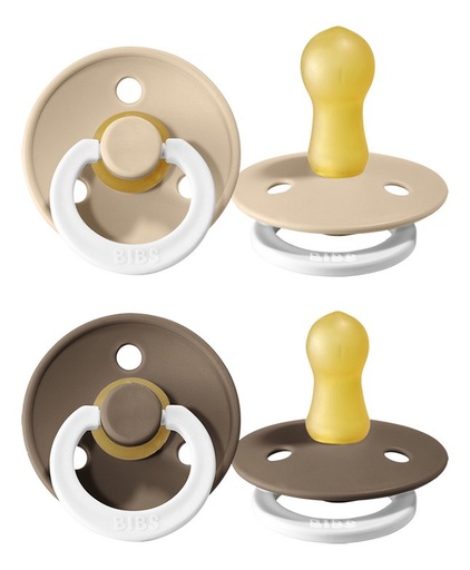 [8544401] Bibs Sucette + 0 mois Glow In The Dark vanilla/dark - 2 pièces