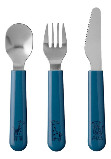 [12409701] Mepal Fourchette, cuillère et couteau Mio Deep Blue