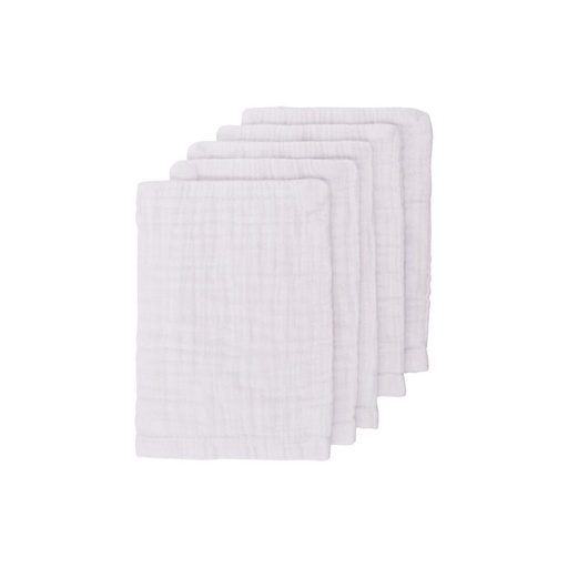 [12990401] Dreambee Hydrofiel Washandje Essentials wit - 5 stuks