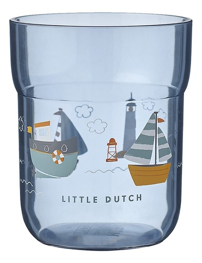 [16554901] Little Dutch Glas Mepal Mio Sailors Bay 250 ml blauw
