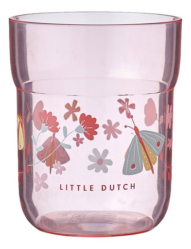 [16555601] Little Dutch Verre Mepal Flowers & Butterflies Mio 250 ml rose