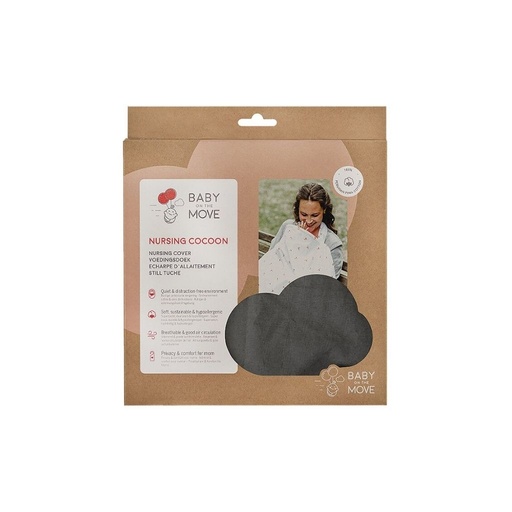 [23770001] Baby on the Move Borstvoedingsdoek/-sjaal Nursing Cocoon Epic Grey