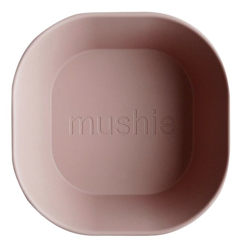 [17581301] Mushie Bol Square Dinnerware Blush - 2 pièces