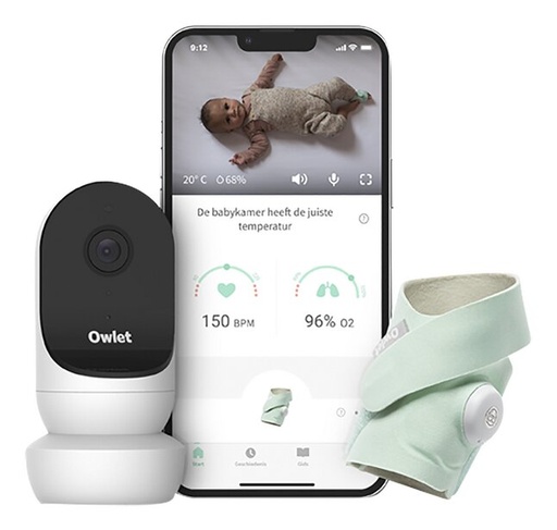 [22544201] Owlet Monitor Duo Smart Sock 3 en camera