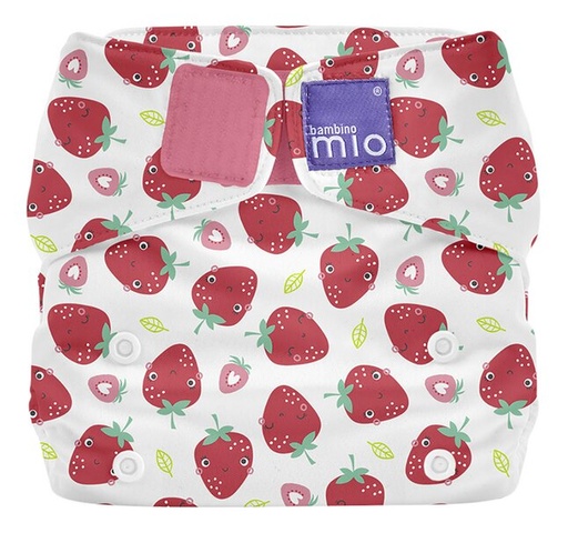 [16854001] Bambino Mio Wasbare luier Strawberry wit/rood