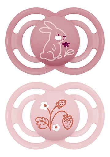 [27084601] MAM Fopspeen + 6 maanden Perfect Silicone roze - 2 stuks