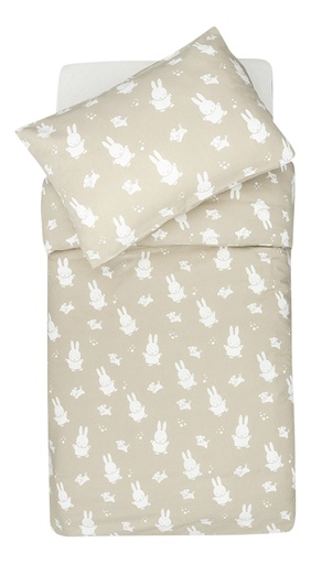 [27090301] Jollein Housse de couette pour lit Miffy & Snuffy Olive Green