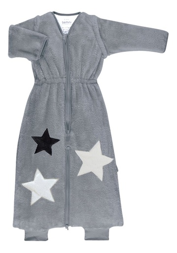 [1815001] Bemini Winterslaapzak Stary fleece softy grijs 85 cm