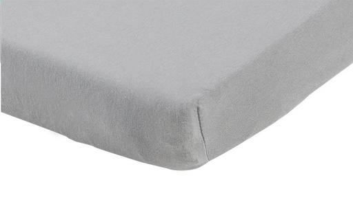 [2214801] Dreambee Drap-housse pour berceau Essentials gris coton Lg 75 x L 95 cm