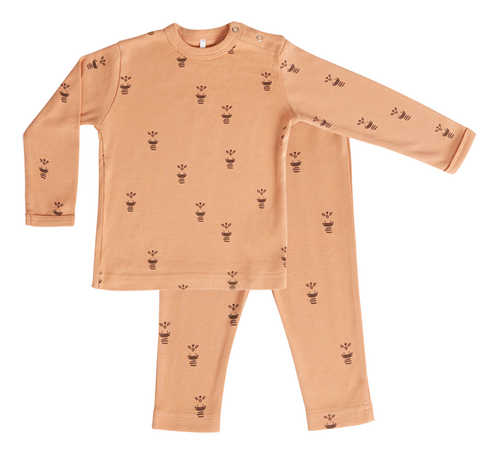 Dreambee Pyjama 2 pièces Flo terracotta