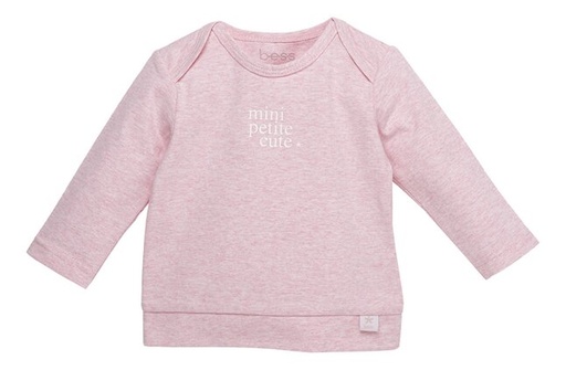 B*E*S*S T-shirt à longues manches Mini Petite Cute* Melange Pink
