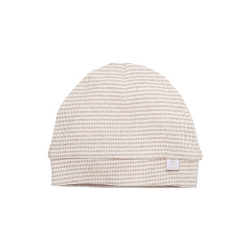 [26894501] B*E*S*S Bonnet Pinstripe Sand de 1 mois à 6 mois