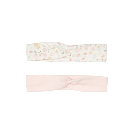 [15385401] Little Dutch Bandeau Flowers, Butterflies Pink - 2 pièces